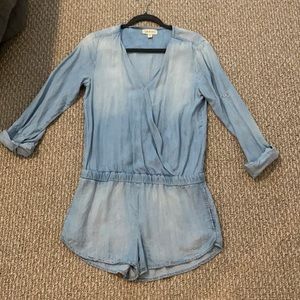 Cloth & Stone Chambray Romper